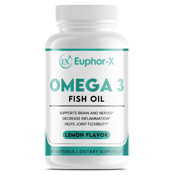 High-quality Omega-3 supplement bottle promoting cardiovascular health, reducing inflammation, and enhancing muscle recovery.