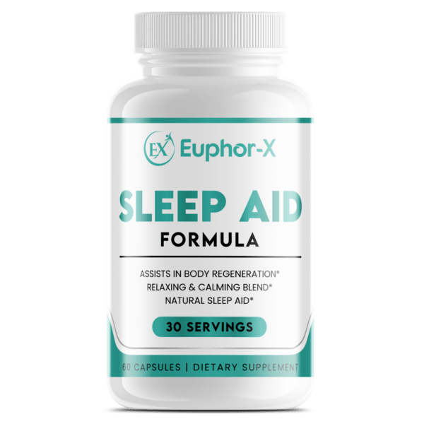 Sleep Formula bottle supporting better sleep, relaxation, and stress relief with premium, scientifically-backed ingredients for improved sleep cycles and overall well-being.