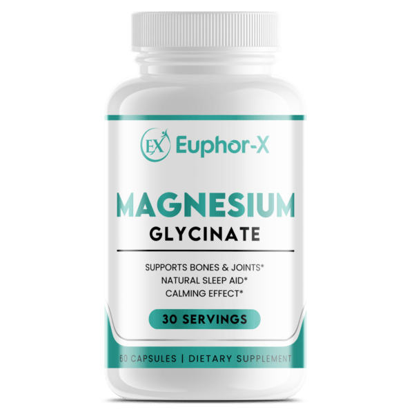 High-quality Magnesium Glycinate supplement for enhanced muscle function, heart health, stress relief, and overall wellness